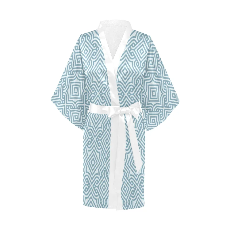 arabic pattern Women's Short Kimono Robe