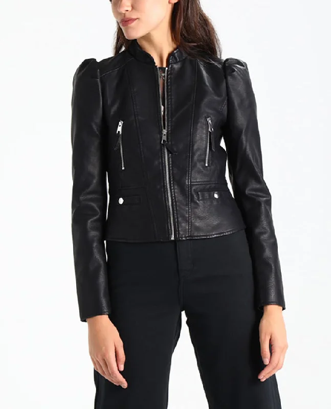 Koza Leathers Women's Real Lambskin Leather Bomber Jacket KW254