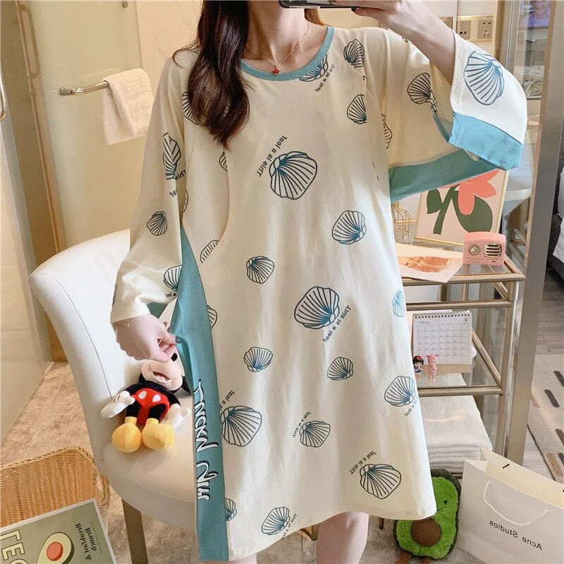 Maternity Clothes Breastfeeding Nightgowns Nursing Sleepwear Hospital