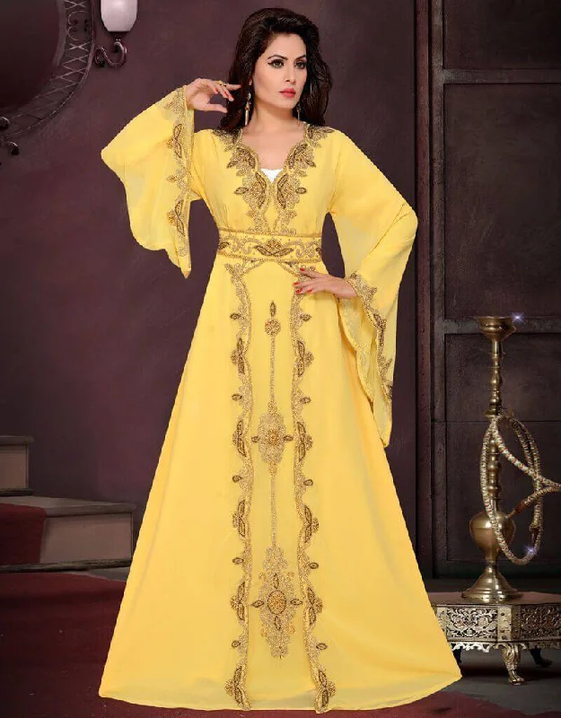 Moroccan style caftan Bell sleeve