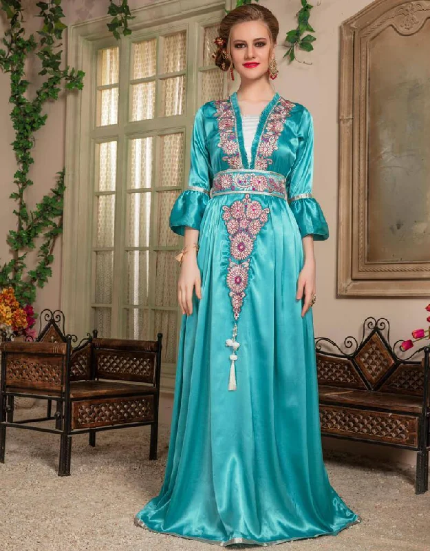 Moroccan Style Caftan With Multi Establishment