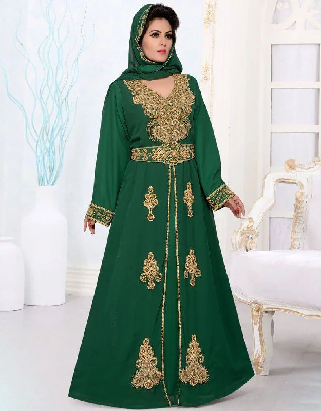 Wedding Abaya Jalabiya with Hijab