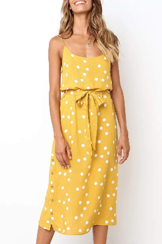 WanaDress Dots Printed A Line Dress