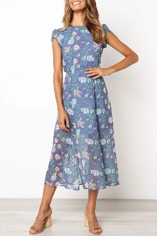 WanaDress Floral Printed A Line Dress