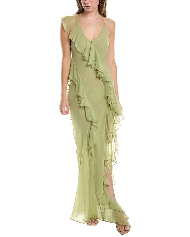 Ronny Kobo Olivialle Silk Maxi Dress