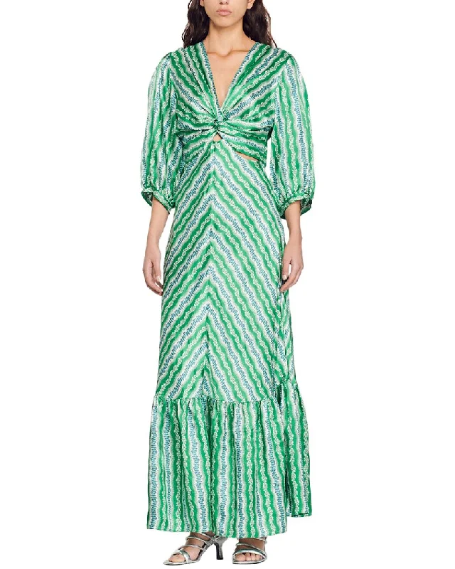 Sandro Agnetta Maxi Dress