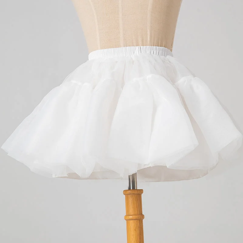 Manyiluo~Daily Violence Boneless Lolita Puffy Short Skirt Petticoat