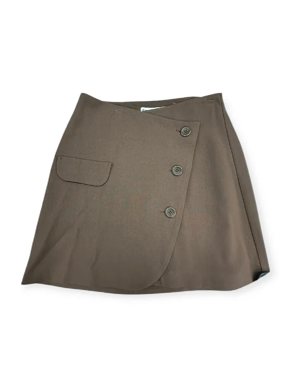 Skirt Mini & Short By Abercrombie And Fitch In Brown, Size: Xs