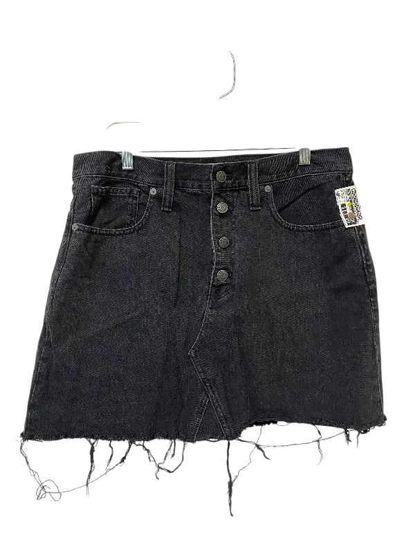 Skirt Mini & Short By Madewell In Black Denim, Size: 10