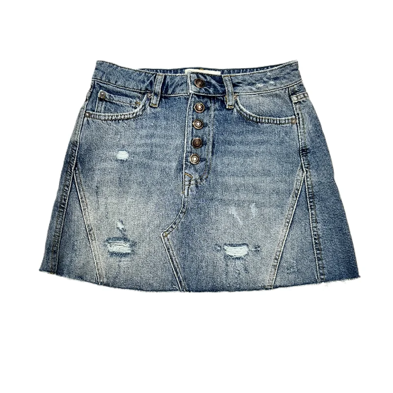 Skirt Mini & Short By We The Free In Blue Denim, Size: 0