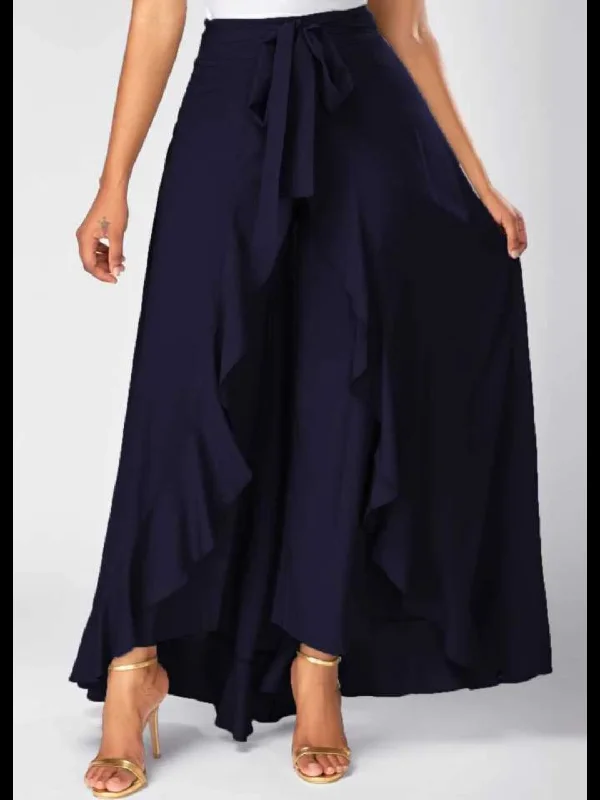 TANDUL  Women Solid Flared Blue Skirt