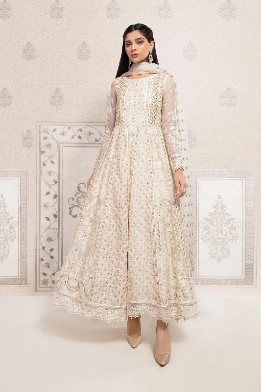 Long panelled Embroidered chickankari Pakistani Party Wear Frock