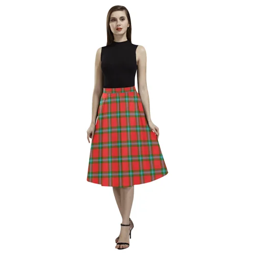 MacLaine of Loch Buie Tartan Aoede Crepe Skirt