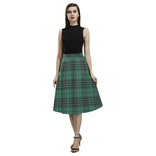 MacLean Hunting Ancient Tartan Aoede Crepe Skirt