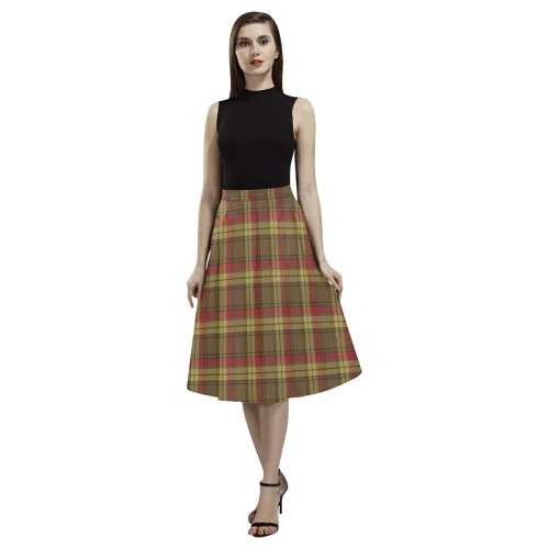 MacMillan Old Weathered Tartan Aoede Crepe Skirt