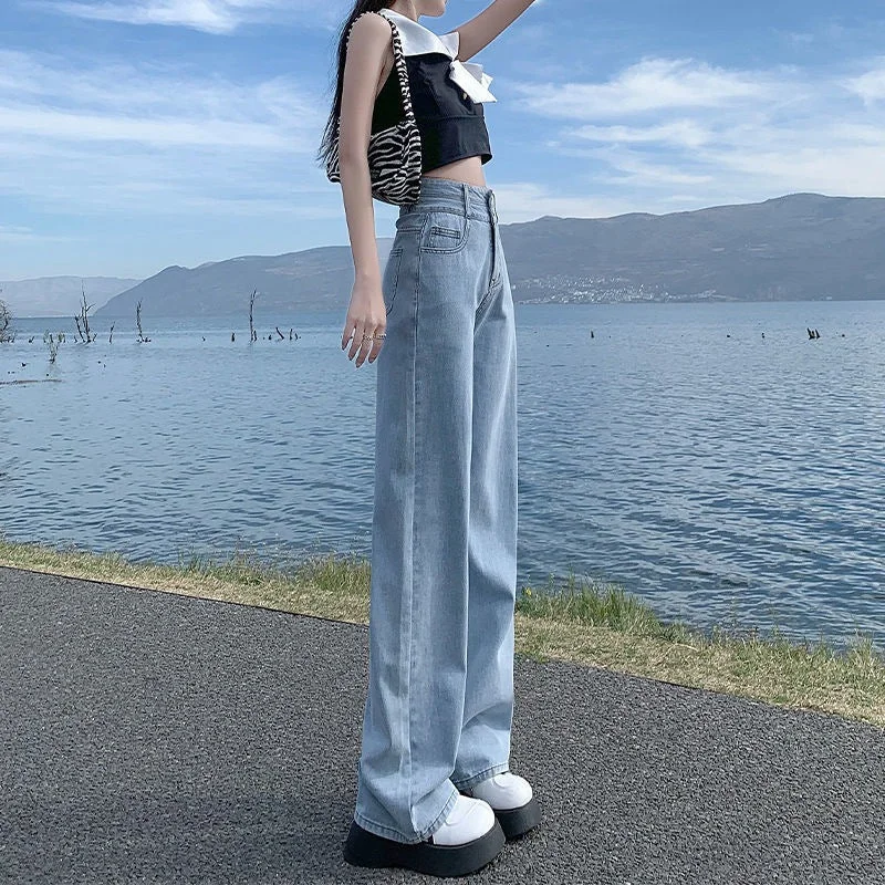 NiDELL: Women’s Vintage Jeans Long Pants For Summer