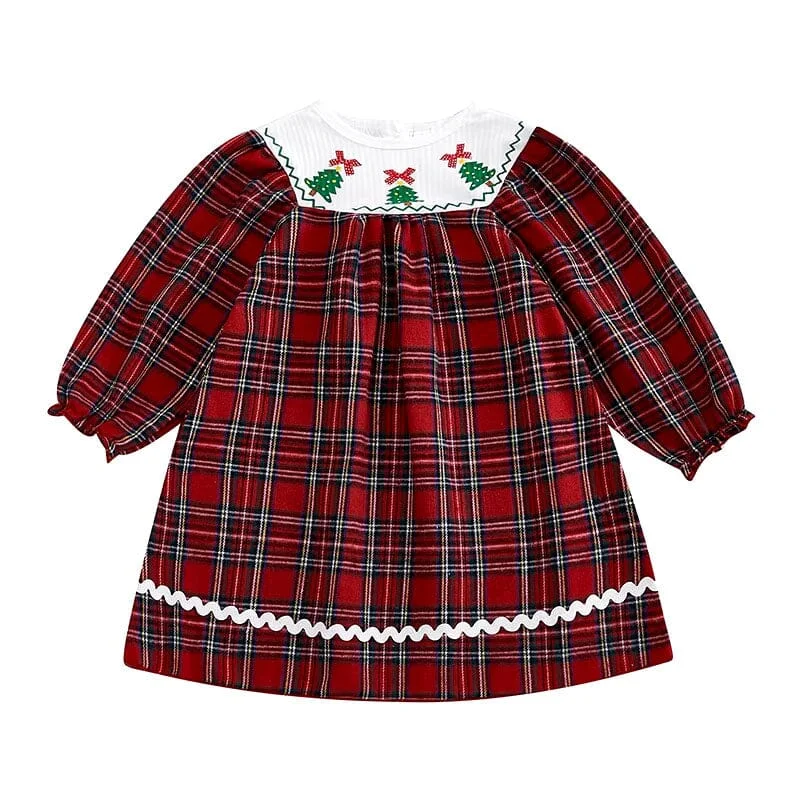 Christmas Plaid Toddler Dress