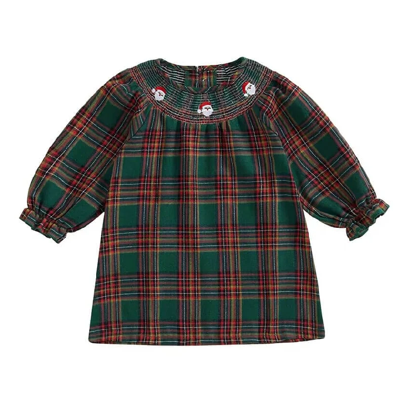 Christmas Vintage Plaid Toddler Dress