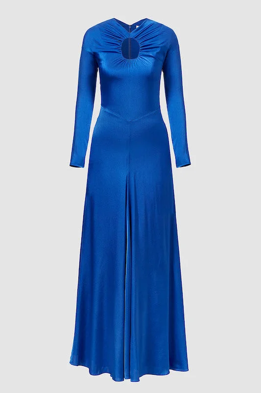 Cobalt Noor Silk Dress