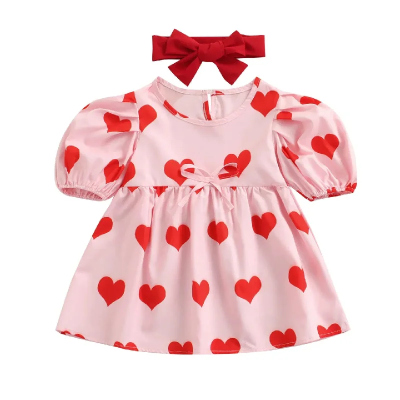 Valentine's Day Hearts Toddler Dress