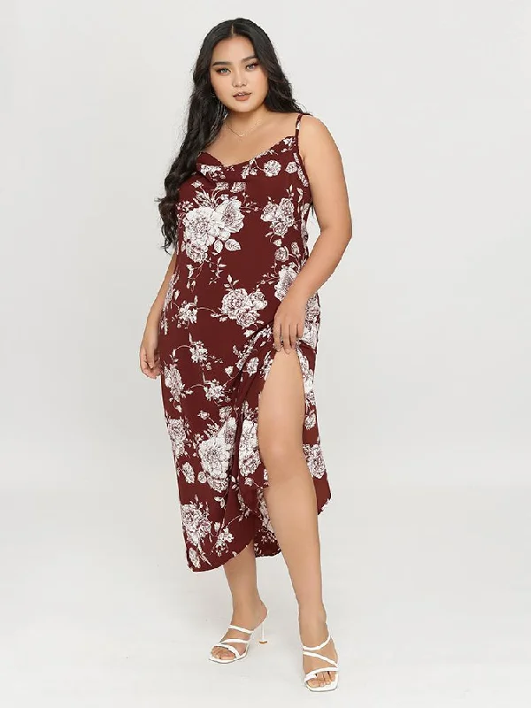 Floral Backless Dress