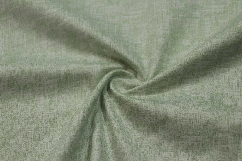 Light Sage Green Plain Printed Cotton Satin Fabric