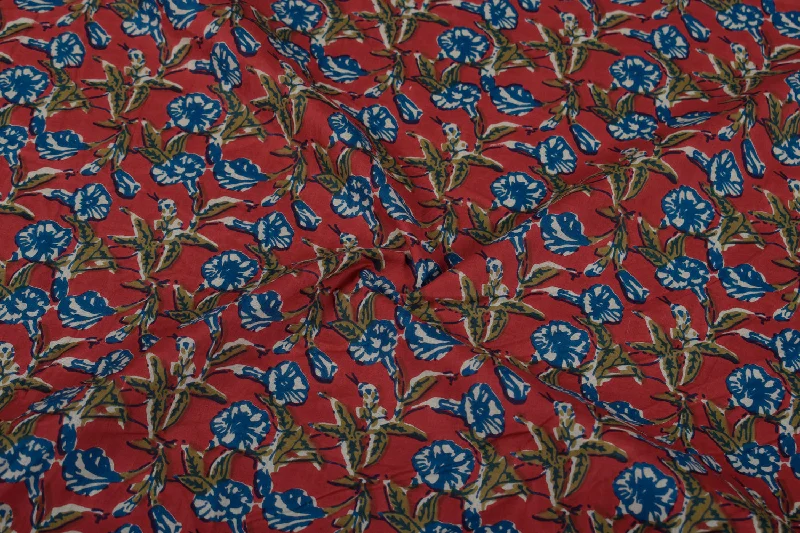 Multicolor Traditional Printed Cotton Cambric Fabric