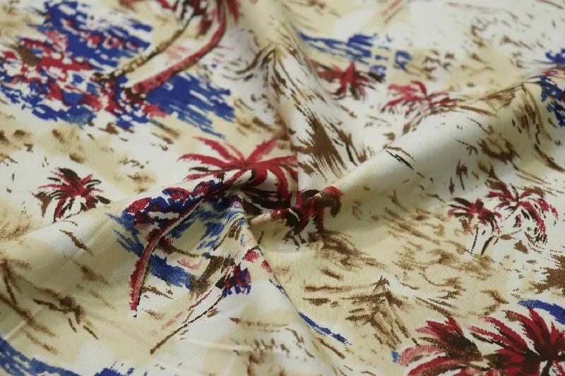 Multicolor Traditional Printed Cotton Poplin Fabric