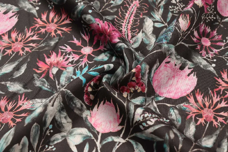 Multicolor Traditional Printed Cotton Satin Fabric