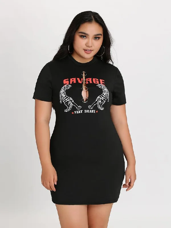 Savage Print Dress