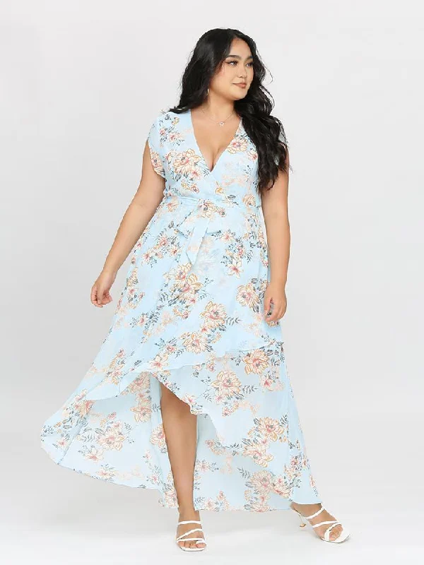 Waist Ribbon Floral Dress