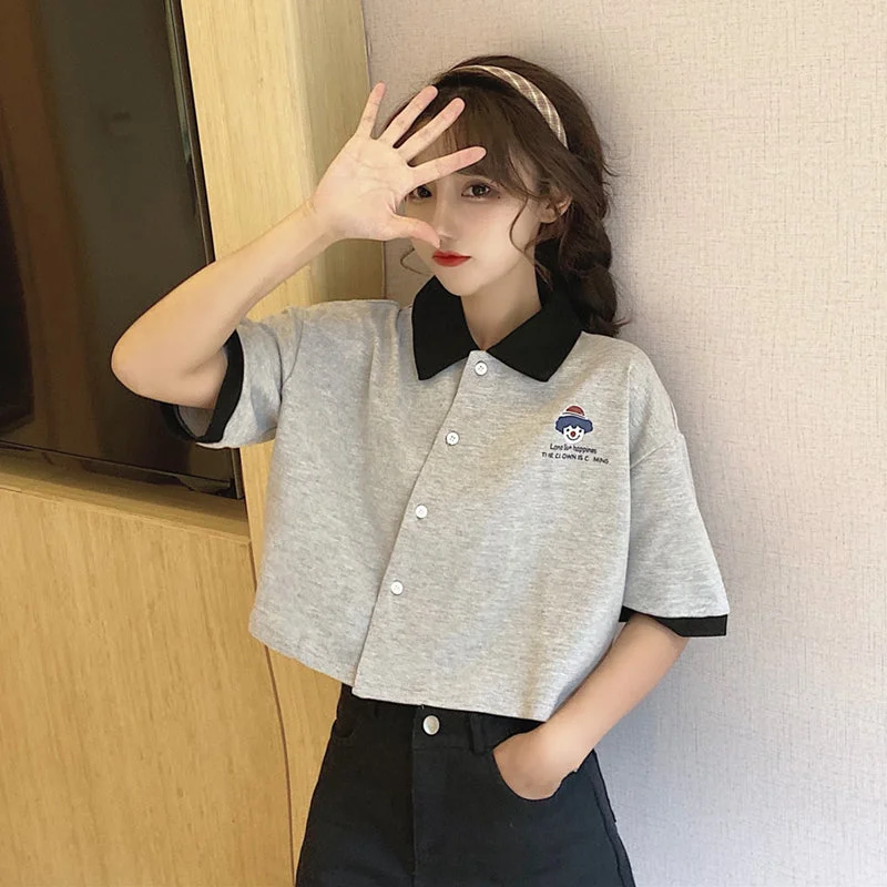 Japanese fashion polo shirt yv43246