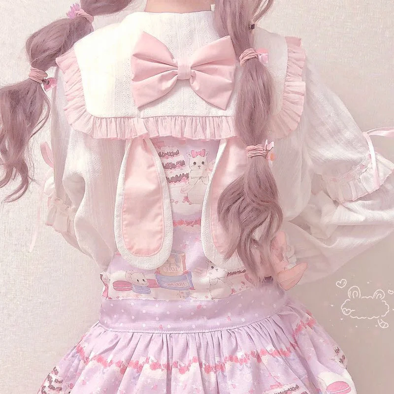 lolita cute rabbit ear shirt yv43208